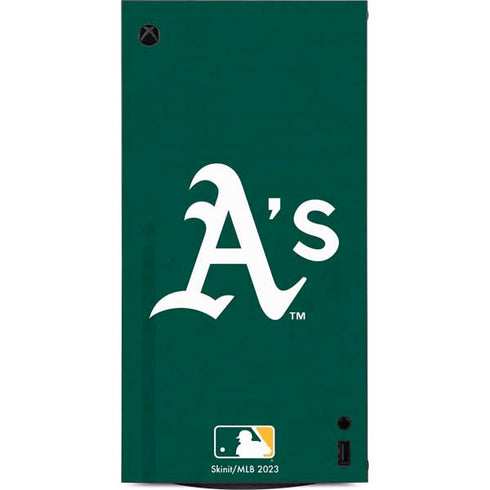 MLB Oakland Athletics - Solid Distressed XBox Series X Digital Edition Console Skin