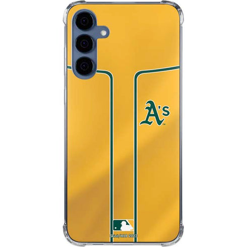 MLB Oakland Athletics Alternate Jersey Galaxy A55 5G Clear Case