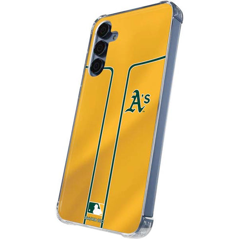 MLB Oakland Athletics Alternate Jersey Galaxy A55 5G Clear Case