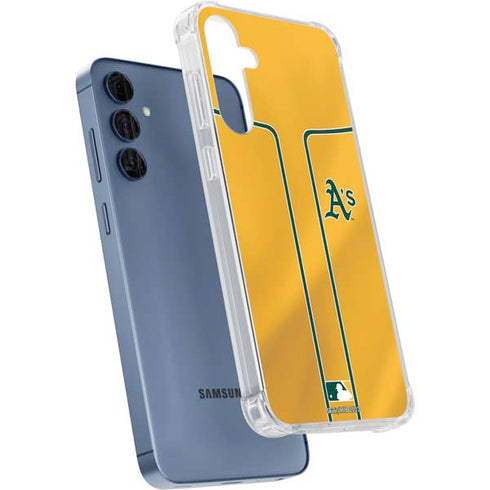MLB Oakland Athletics Alternate Jersey Galaxy A55 5G Clear Case