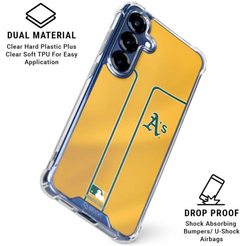 MLB Oakland Athletics Alternate Jersey Galaxy S25 FE Clear Case