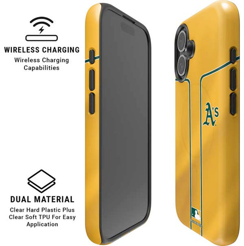 MLB Oakland Athletics Alternate Jersey iPhone 16 Magsafe Impact Case