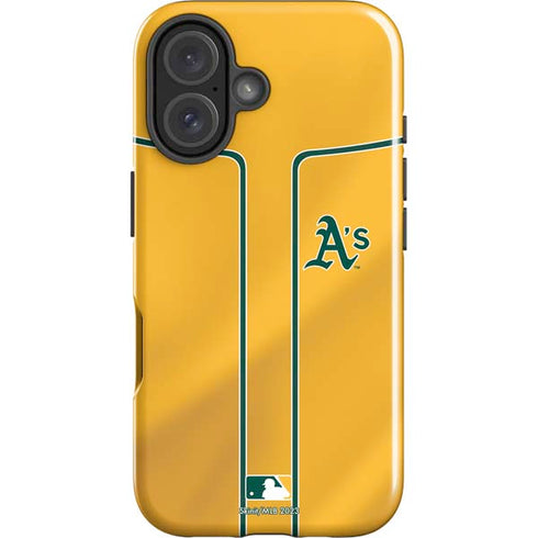 MLB Oakland Athletics Alternate Jersey iPhone 16 Plus Impact Case