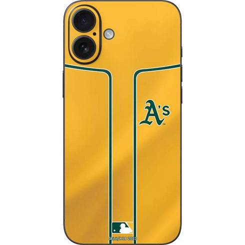 MLB Oakland Athletics Alternate Jersey iPhone 16 Plus Skin