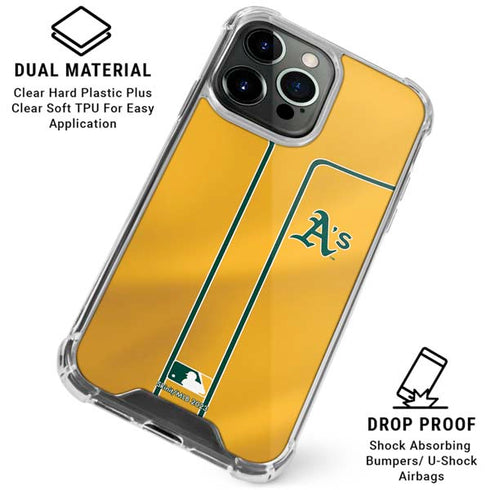 MLB Oakland Athletics Alternate Jersey iPhone 16 Pro Clear Case