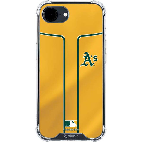 MLB Oakland Athletics Alternate Jersey iPhone 16e Clear Case