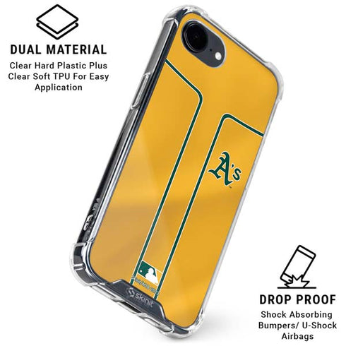 MLB Oakland Athletics Alternate Jersey iPhone 16e Clear Case