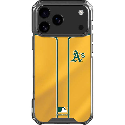MLB Oakland Athletics Alternate Jersey iPhone 17 Pro Max Clear Case