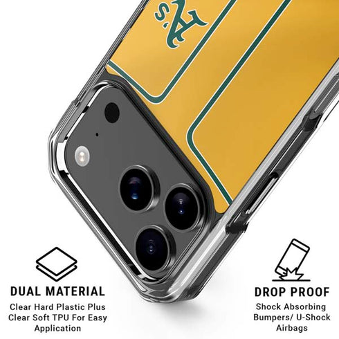 MLB Oakland Athletics Alternate Jersey iPhone 18 Pro Clear Case