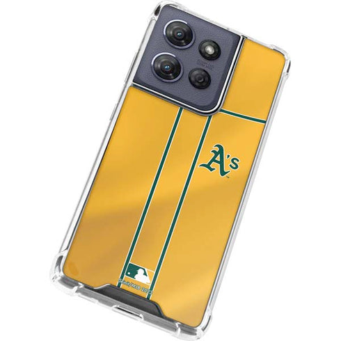 MLB Oakland Athletics Alternate Jersey Moto G 5G (2025) Clear Case