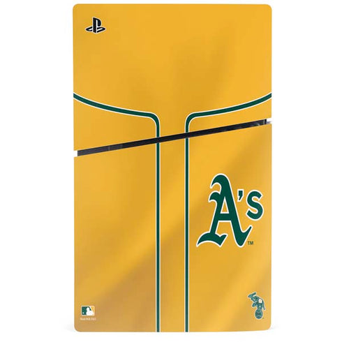 MLB Oakland Athletics Alternate Jersey PS5 Slim Digital Edition Console Skin