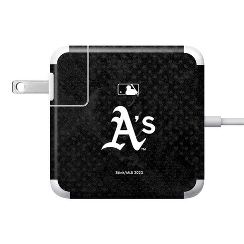 MLB Oakland Athletics Dark Wash 85W Power Adapter (15 and 17 inch MacBook Pro Charger) Skin