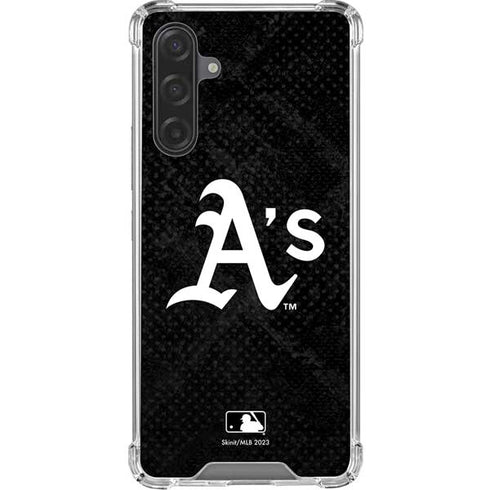 MLB Oakland Athletics Dark Wash Galaxy A17 Clear Case