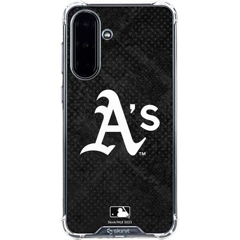 MLB Oakland Athletics Dark Wash Galaxy A36 5G Clear Case