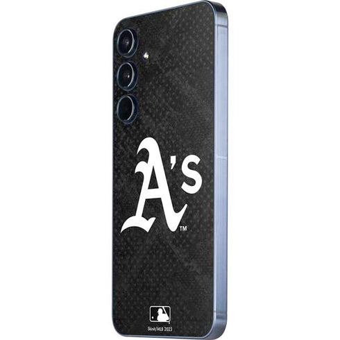 MLB Oakland Athletics Dark Wash Galaxy A55 5G Skin