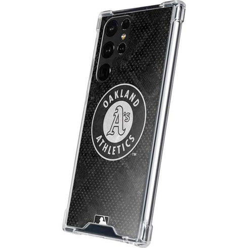 MLB Oakland Athletics Dark Wash Galaxy S23 Ultra Clear Case