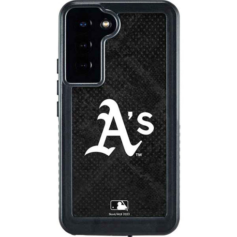 MLB Oakland Athletics Dark Wash Galaxy S24 Plus Waterproof Case