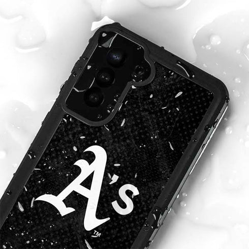 MLB Oakland Athletics Dark Wash Galaxy S24 Plus Waterproof Case