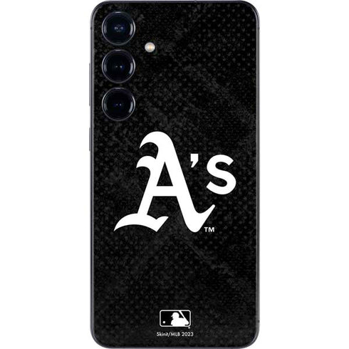 MLB Oakland Athletics Dark Wash Galaxy S25 Skin