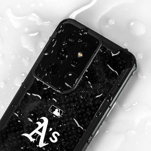 MLB Oakland Athletics Dark Wash Galaxy S24 Ultra Waterproof Case