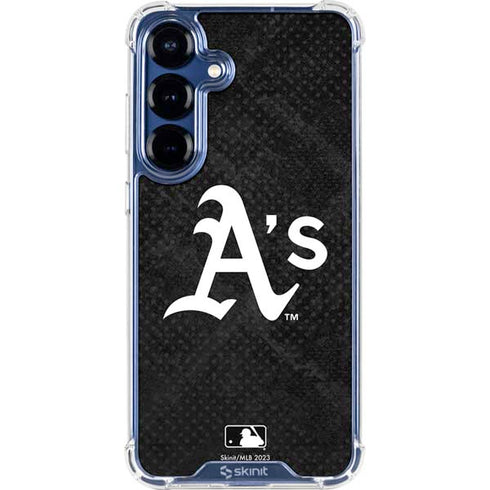 MLB Oakland Athletics Dark Wash Galaxy S25 FE Clear Case