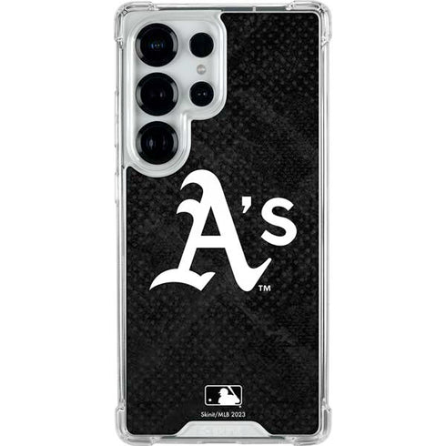 MLB Oakland Athletics Dark Wash Galaxy S26 Ultra Clear Case
