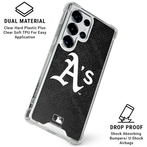 MLB Oakland Athletics Dark Wash Galaxy S26 Ultra Clear Case