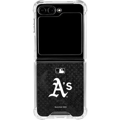 MLB Oakland Athletics Dark Wash Galaxy Z Flip6 Clear Case