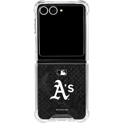 MLB Oakland Athletics Dark Wash Galaxy Z Flip7 Clear Case