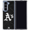MLB Oakland Athletics Dark Wash Galaxy Z Fold5 5G Clear Case