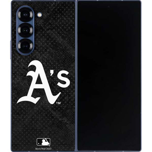 MLB Oakland Athletics Dark Wash Galaxy Z Fold6 Skin