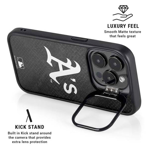 MLB Oakland Athletics Dark Wash iPhone 13 Pro Kickstand Case