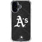 MLB Oakland Athletics Dark Wash iPhone 16 Clear Case