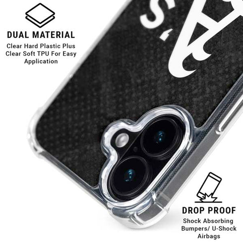 MLB Oakland Athletics Dark Wash iPhone 16 Clear Case