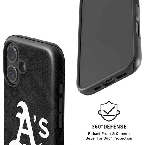 MLB Oakland Athletics Dark Wash iPhone 16 Magsafe Impact Case