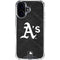 MLB Oakland Athletics Dark Wash iPhone 16 Plus Clear Case
