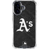 MLB Oakland Athletics Dark Wash iPhone 16 Plus Clear Case
