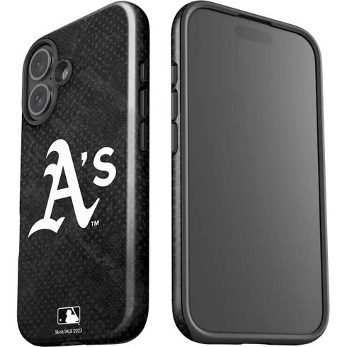 MLB Oakland Athletics Dark Wash iPhone 16 Plus Impact Case