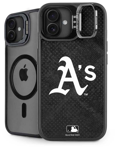 MLB Oakland Athletics Dark Wash iPhone 16 Plus Kickstand Case