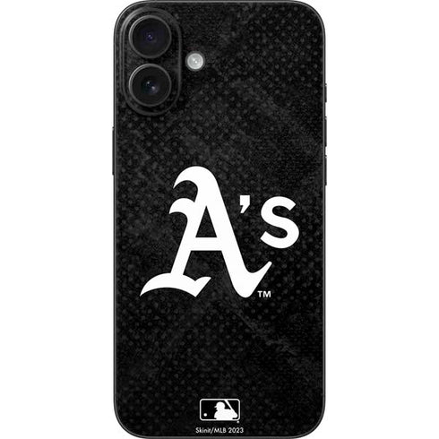 MLB Oakland Athletics Dark Wash iPhone 16 Plus Skin
