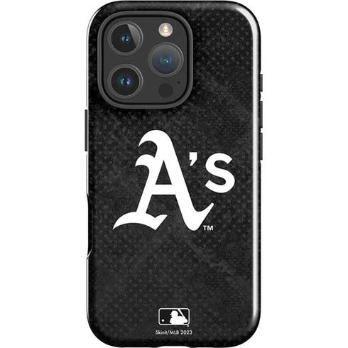 MLB Oakland Athletics Dark Wash iPhone 16 Pro Max Impact Case