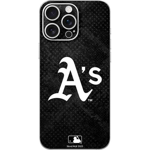 MLB Oakland Athletics Dark Wash iPhone 16 Pro Max Skin