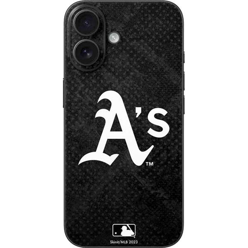 MLB Oakland Athletics Dark Wash iPhone 16 Skin