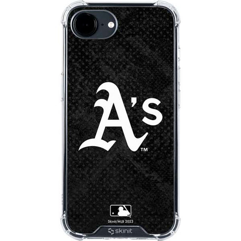 MLB Oakland Athletics Dark Wash iPhone 16e Clear Case