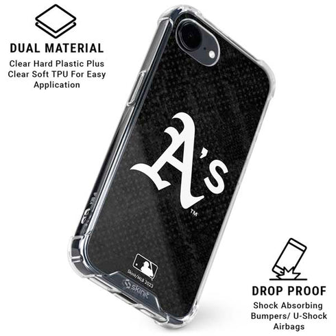 MLB Oakland Athletics Dark Wash iPhone 16e Clear Case