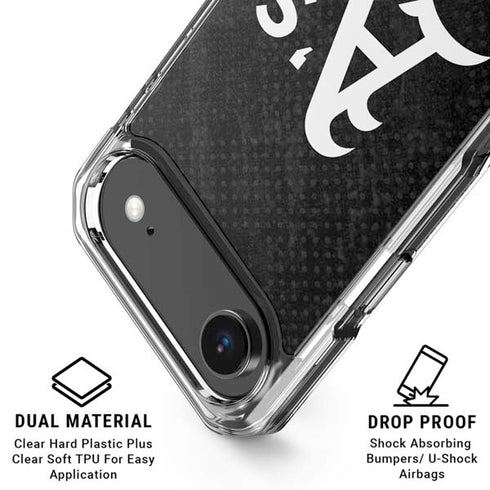 MLB Oakland Athletics Dark Wash iPhone 17 Air Clear Case