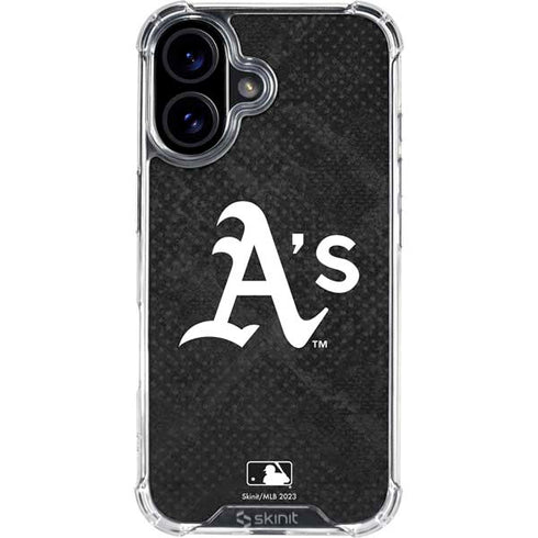 MLB Oakland Athletics Dark Wash iPhone 17 Clear Case