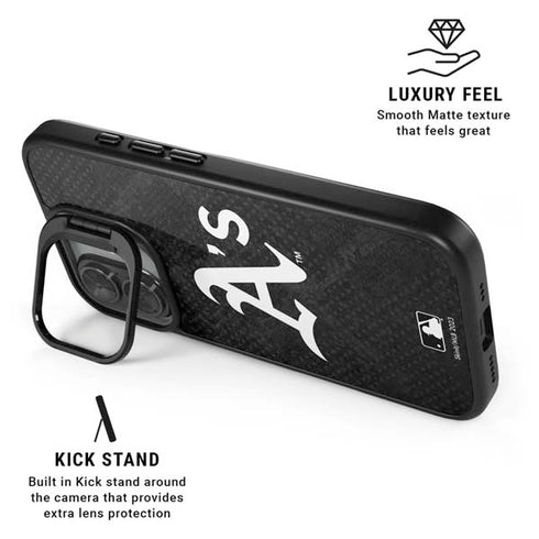 MLB Oakland Athletics Dark Wash iPhone 17 Kickstand Case