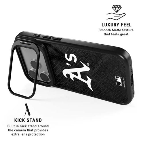 MLB Oakland Athletics Dark Wash iPhone 17 Pro Max Kickstand Case