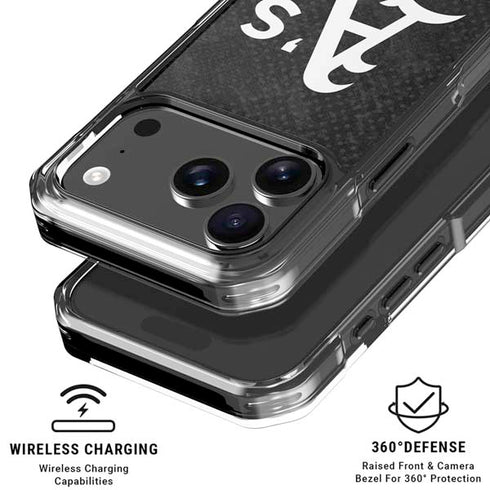 MLB Oakland Athletics Dark Wash iPhone 18 Pro Clear Case